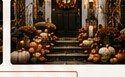 Luxury autumn entrance