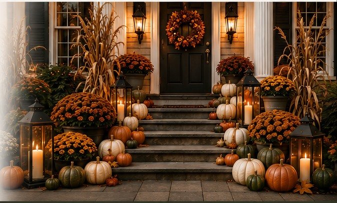 Finished fall porch installation