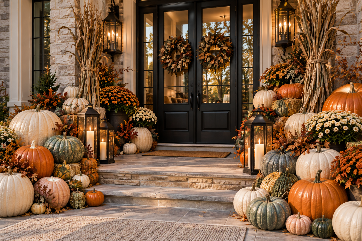 Grandeur-inspired luxury fall entrance